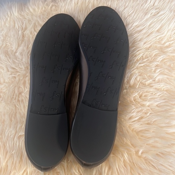 NWB French Sole Jigsaw Metallic Leather Scallop Ballet Flats Sz-11 - Picture 4 of 6